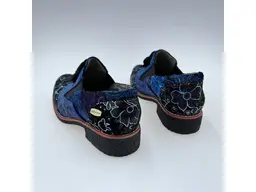 Dámske modré pohodlné štýlové mokasíny Cocralieo69