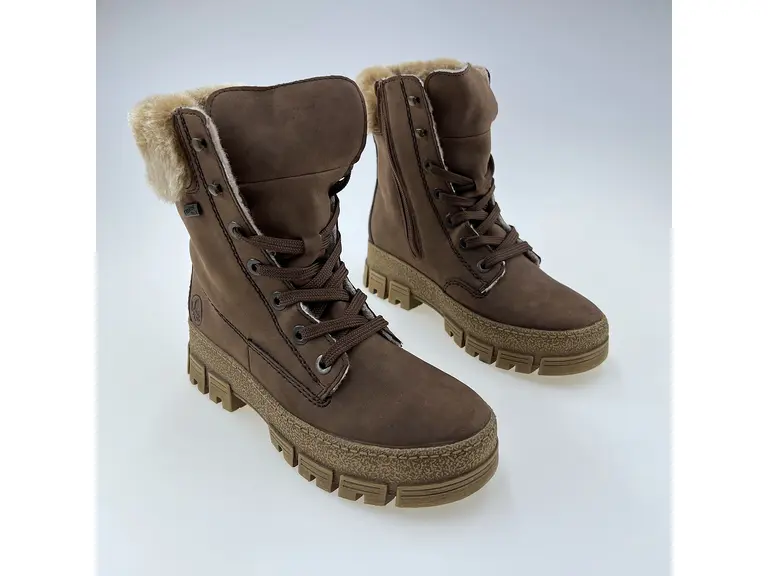 Dámske hnedé teplé pohodlné TEXové celé topánky Y0230-24 Dámske hnedé teplé pohodlné TEXové celé topánky Y0230-24