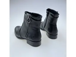 Dámske čierne teplé pohodlné členkové topánky 77041-00