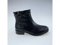 Dámske čierne teplé pohodlné členkové topánky 77041-00