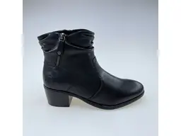 Dámske čierne teplé pohodlné členkové topánky 73981-00
