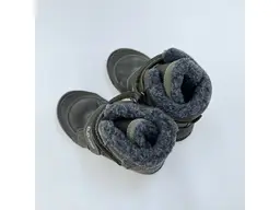 Detské zelené teplé kožené mäkučké celé topánky W068-52998M-50