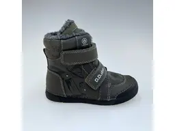 Detské zelené teplé kožené mäkučké celé topánky W068-52998M-50
