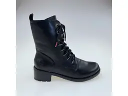 Dámske čierne teplé pohodlné kvalitné celé topánky 75430-00