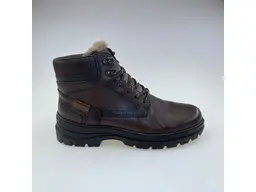 Pánske hnedé teplé pohodlné kvalitné celé topánky F5400-25