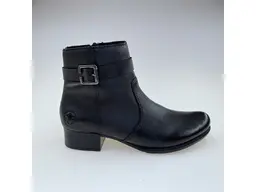 Dámske čierne teplé pohodlné členkové topánky 78664-00