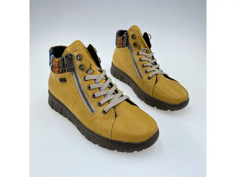 Dámske TEXové žlté celé topánky N1305-68