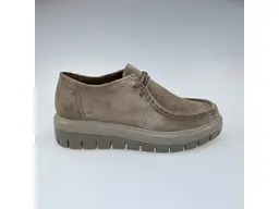 Béžové dámske pohodlné kožené poltopánky Step857141