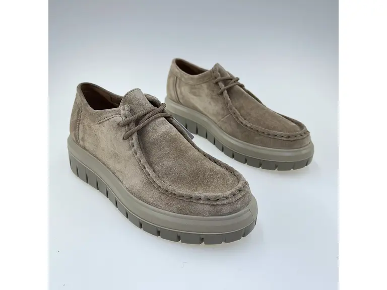 Béžové dámske pohodlné kožené poltopánky Step857141