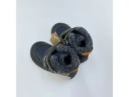 Detské kvalitne modré kožené celé teplé topánky W029-52287A-90