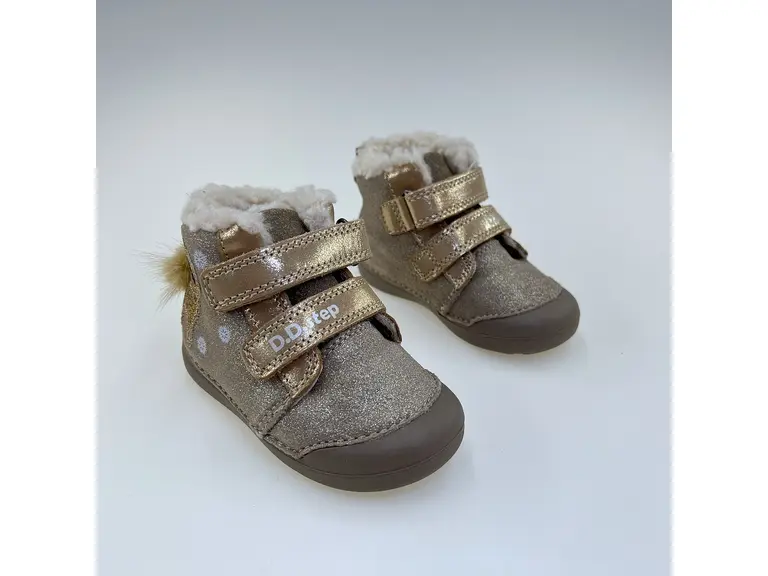 Detské kvalitne béžové kožené celé teplé topánky W066-52733-15 Detské kvalitne béžové kožené celé teplé topánky W066-52733-15