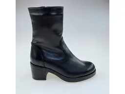 Dámske kvalitné teplé čierne pohodlné 3/4 čižmy K3662/lisa-60