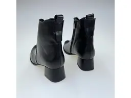 Dámske kvalitné teplé čierne pohodlné členkové topánky K3660-60