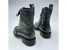 Dámske kvalitné teplé zelené pohodlné členkové topánky K3676/roma-50