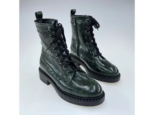 Dámske kvalitné teplé zelené pohodlné členkové topánky K3676/roma-50