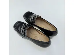 Dámske kvalitné  čierne pohodlné mokasiny K3682/4516-60
