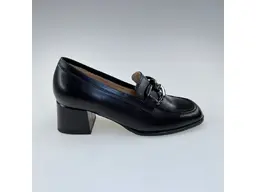 Dámske kvalitné  čierne pohodlné mokasiny K3682/4516-60