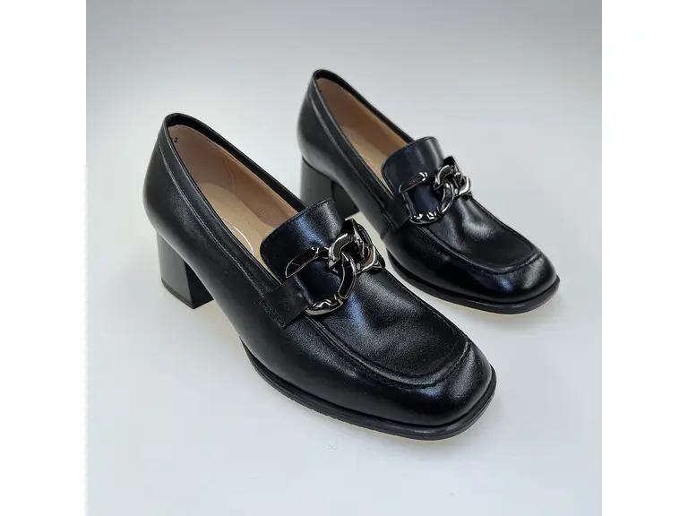 Dámske kvalitné  čierne pohodlné mokasiny K3682/4516-60