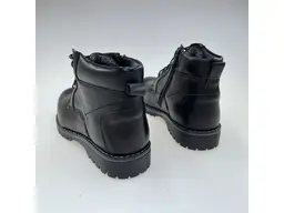 Pánske kvalitné teplé čierne pohodlné členkové topánky I020-459-60