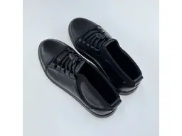 Pánske kvalitné teplé čierne pohodlné členkové topánky E399/Z-60