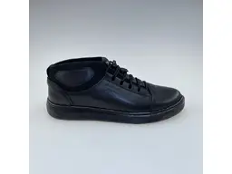 Pánske kvalitné teplé čierne pohodlné členkové topánky E399/Z-60