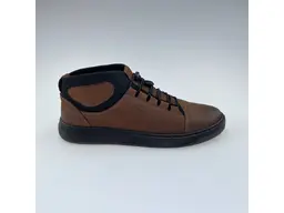 Pánske kvalitné teplé hnedé pohodlné členkové topánky E399/Z-40