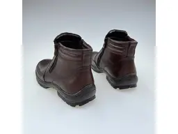 Pánske kvalitné teplé hnedé pohodlné členkové topánky E412-40