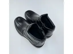 Pánske kvalitné teplé čierne pohodlné členkové topánky E266-60