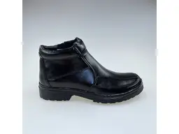 Pánske kvalitné teplé čierne pohodlné členkové topánky E266-60