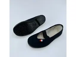 Detské pohodlné vzdušné čierne cvičky klasik EVA