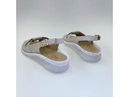 Dámske kožené pohodlné béžové sandálky K3619x/753-15