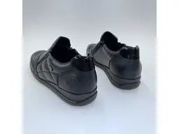 Dámske mäkučké TEXové pohodlné čierne poltopánky 44277-00