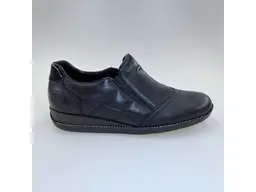 Dámske mäkučké TEXové pohodlné čierne poltopánky 44277-00