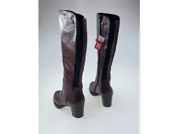 Pohodlné dámske teplé bordové čižmy 77684-35