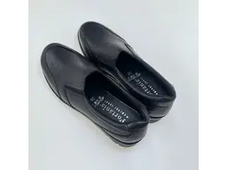 Pohodlné čierne dámske mokasíny  Shi860/9689