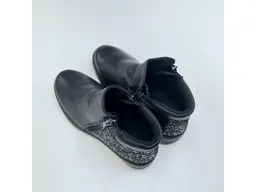 Pohodlné čierne dámske členkové teplé topánky Shi1710/12641