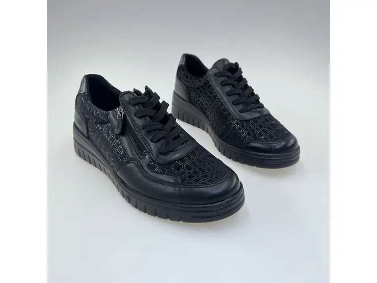 Pohodlné modré dámske poltopánky teplé topánky Shi1710/12648