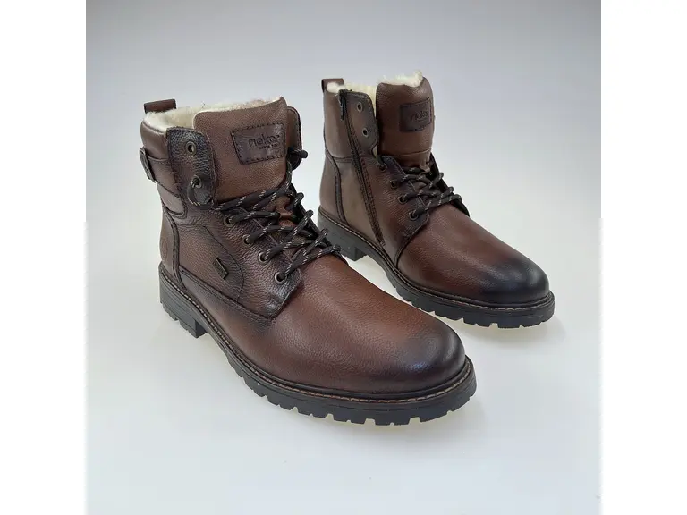 Pohodlné koňakové širšie členkové teplé TEXové topánky 32029-24