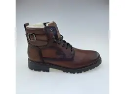 Pohodlné koňakové širšie členkové teplé TEXové topánky 32029-24