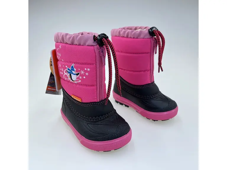 Detské pohodlné ružové teplučké snehule Kenny 2 1532NB