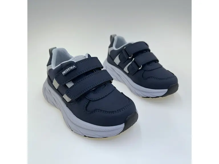 Detské sivé pohodlné kvalitné poltopánky Max grey