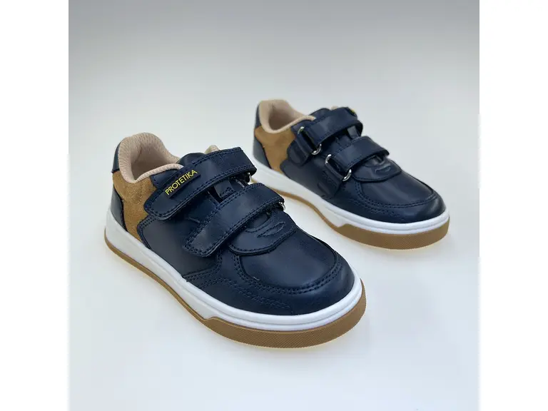 Detské modré pohodlné kvalitné poltopánky Amadeo navy