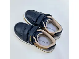 Detské modré pohodlné kvalitné poltopánky Amadeo navy