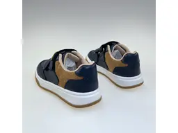 Detské modré pohodlné kvalitné poltopánky Amadeo navy