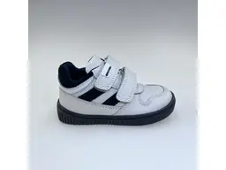 Detské biele pohodlné kvalitné poltopánky Dero white