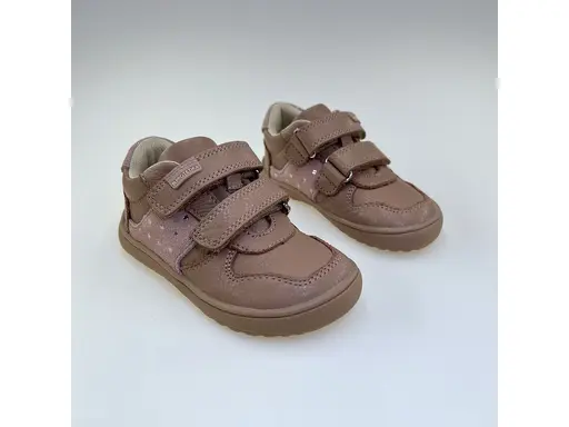 Detské ružové pohodlné kvalitné poltopánky Perla nude