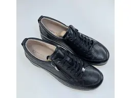 Dámske pohodlné mäkučké čierne extra široké poltopánky 9-23727-46-022