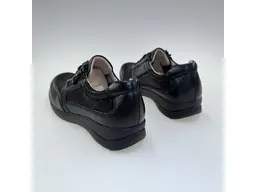 Dámske pohodlné mäkučké čierne širšie poltopánky 9-23723-44-019