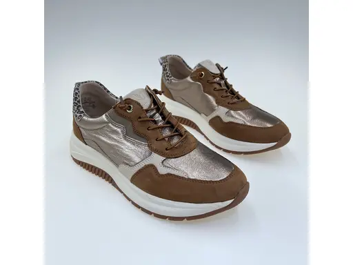 Dámske pohodlné mäkučké koňakové  poltopánky 9-23754-46-313