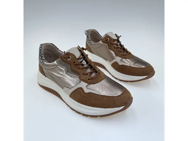 Dámske pohodlné mäkučké koňakové  poltopánky 9-23754-46-313